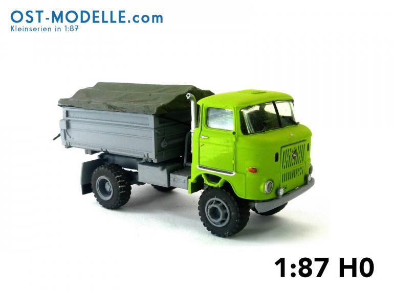 IFA W50LA ND 3-Seitenkipper hoher Bordwand offener Plane